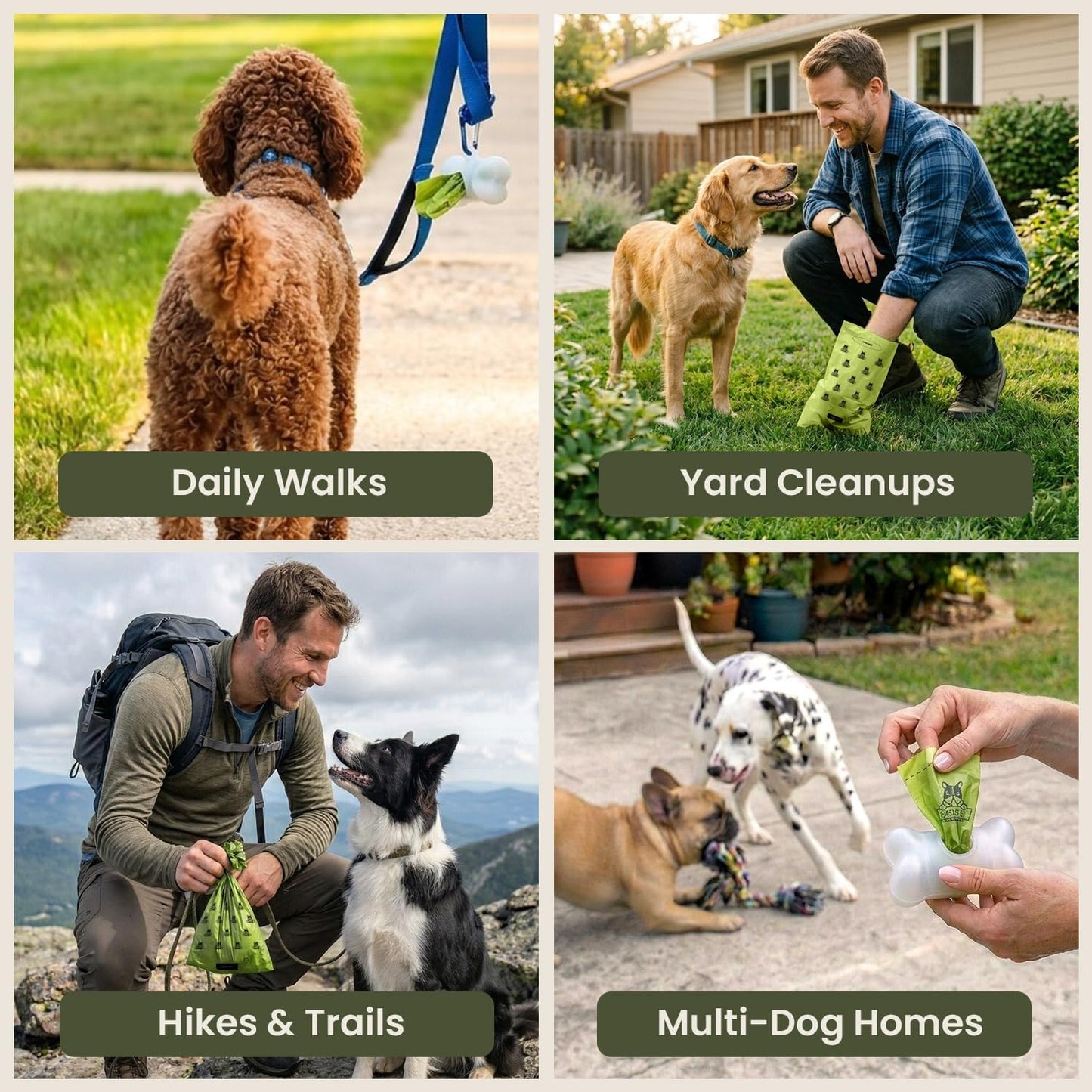 Pogi’S Dog Poop Bags – Leak-Proof & Extra Thick Pet Waste Bags (Unscented, 30 Rolls, 450-Count)
