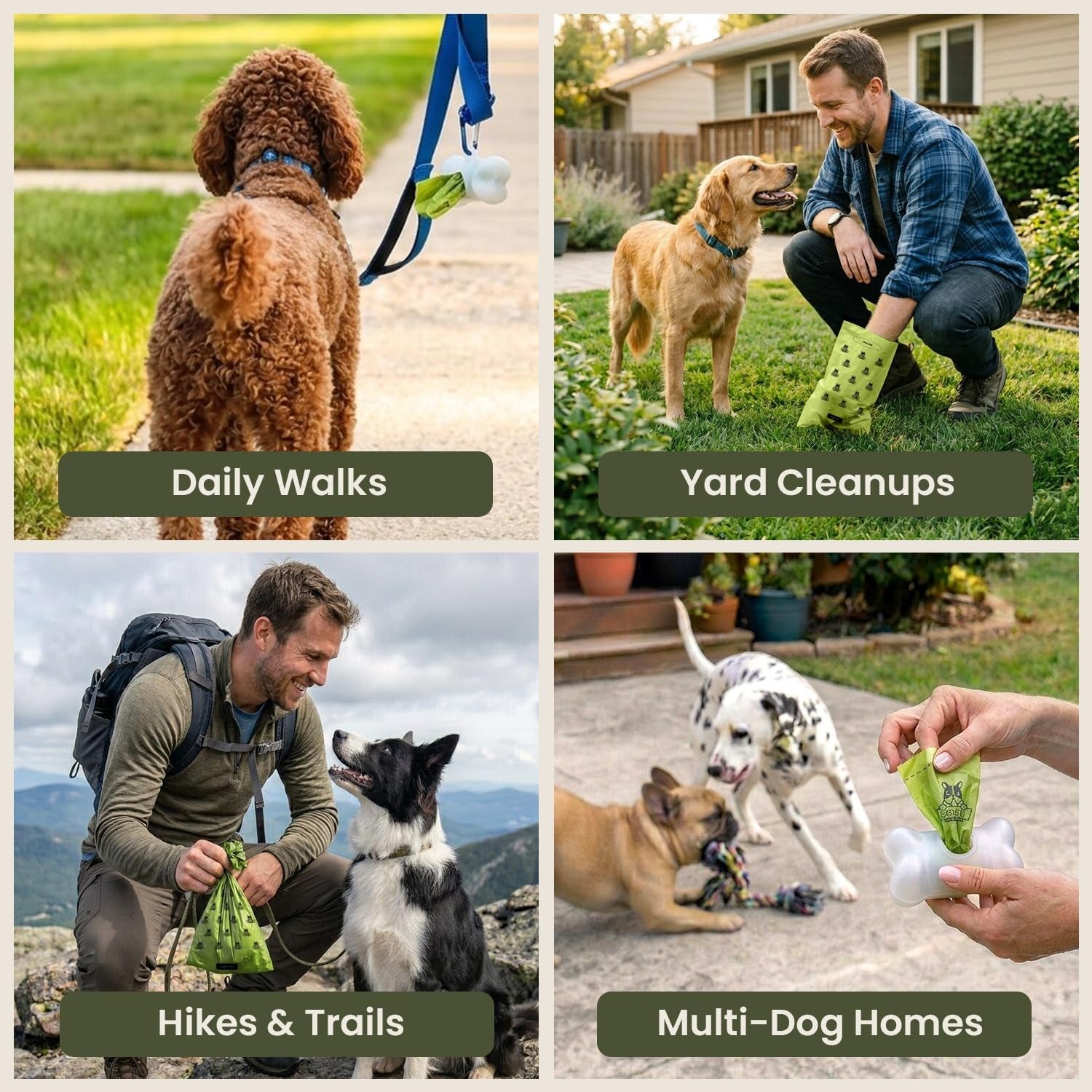 Pogi’S Dog Poop Bags – Leak-Proof & Extra Thick Pet Waste Bags (Unscented, 30 Rolls, 450-Count)