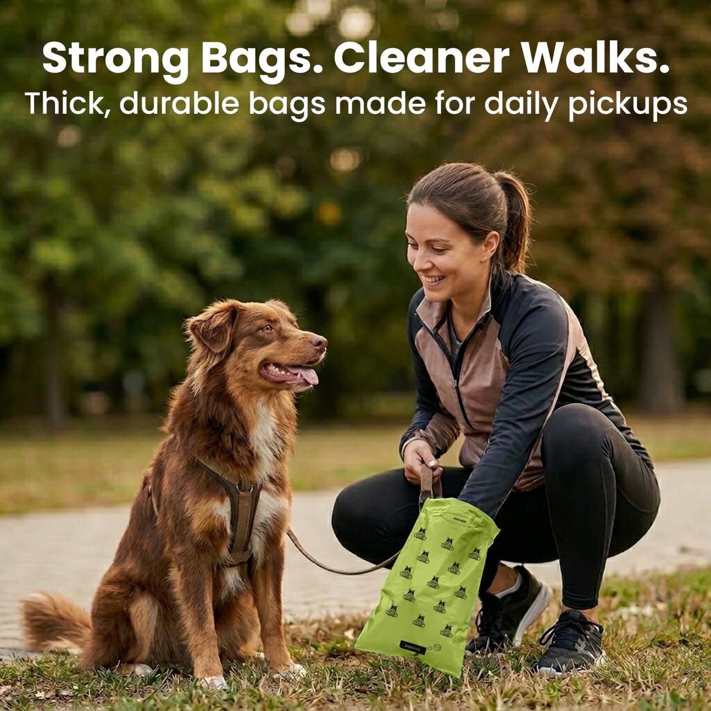 Pogi’S Dog Poop Bags – Leak-Proof & Extra Thick Pet Waste Bags (Unscented, 30 Rolls, 450-Count)